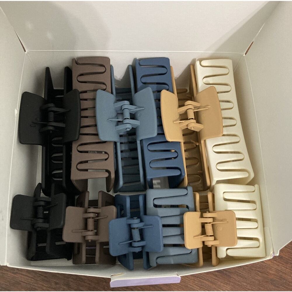 Hair Clips for Women Set Of 12. 6 Large And 6 Medium Hair Care Accessories